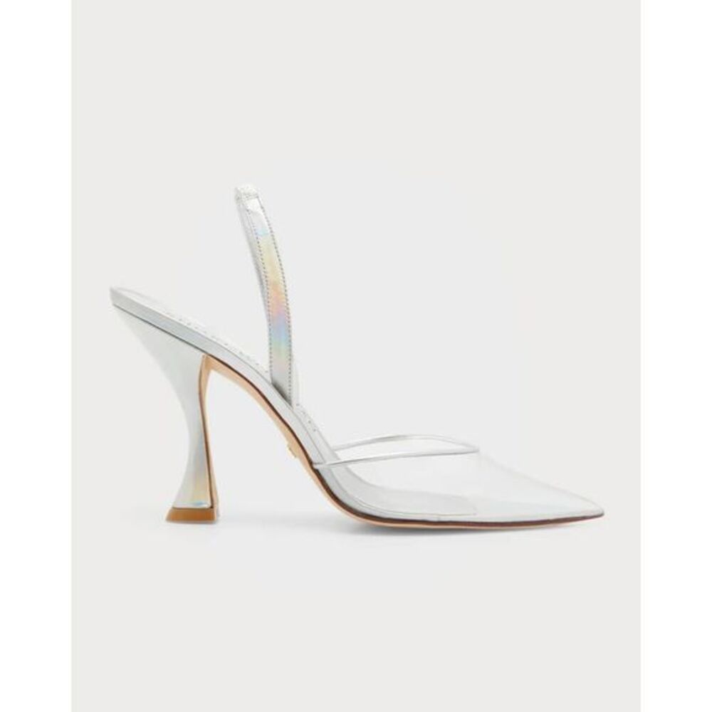 Stuart Weitzman
Xcurve Iridescent Halter Slingback Pumps